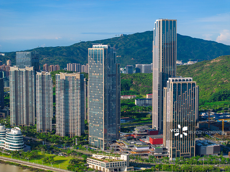 珠海市十字门和横琴新区图片素材