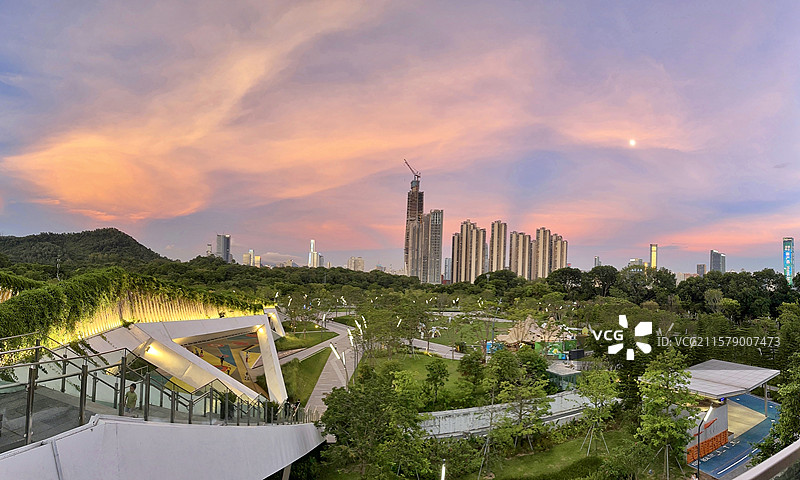 笔架山公园风光-深圳福田图片素材