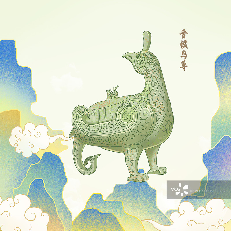 山西省博物院-晋侯鸟尊图片素材