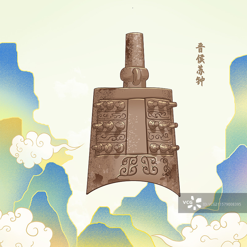 山西省博物院-晋侯苏钟图片素材