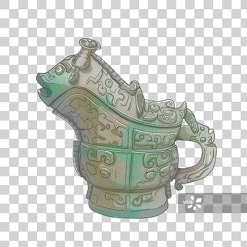 兽形觥图片素材