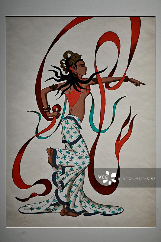 中国美术馆藏 周令钊《敦煌乐舞》图片素材