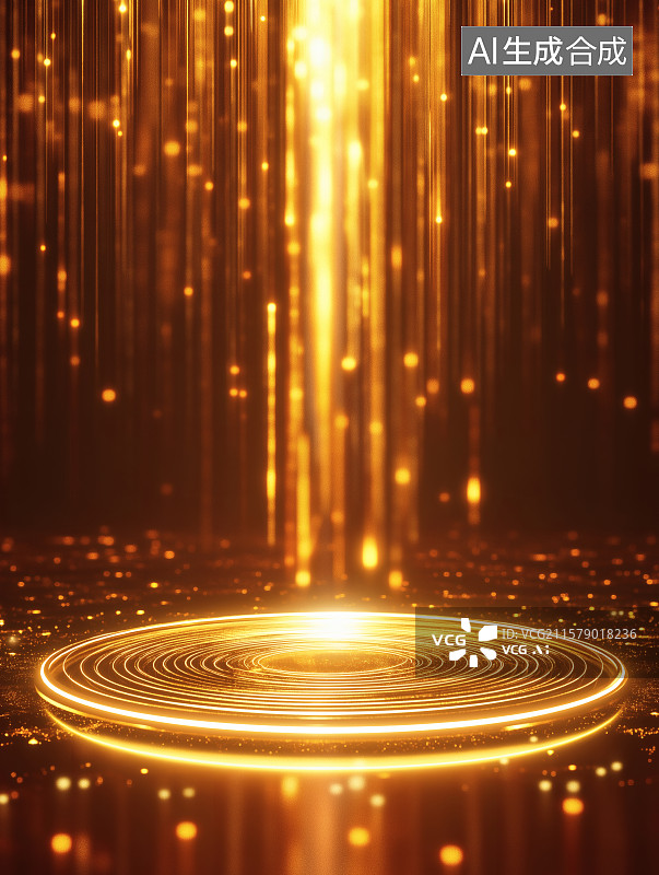 【AI数字艺术】鎏金奢华抽象光影光线大气广告背景图片素材