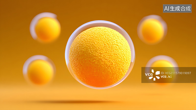 【AI数字艺术】水分子精华的液体气泡背景图片素材