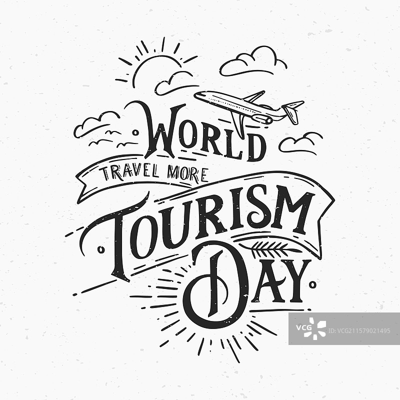 世界旅游日字母背景图片素材