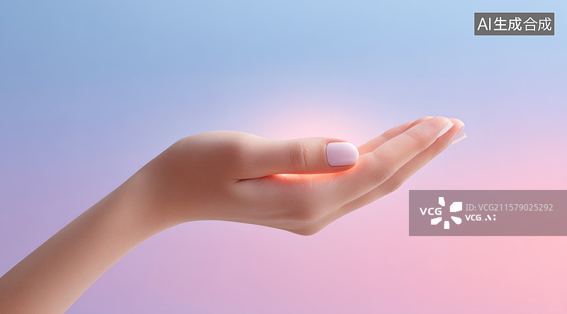 【AI数字艺术】一只伸出的手掌图片素材