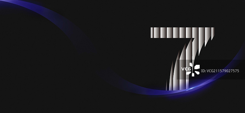 黑色背景年终活动年会邀请函企业倒计时7抽象展板创意设计海报图片素材