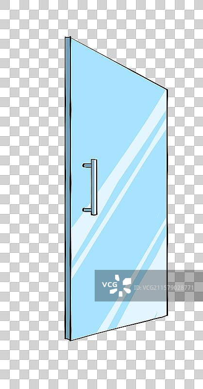 玻璃门手绘元素图片素材