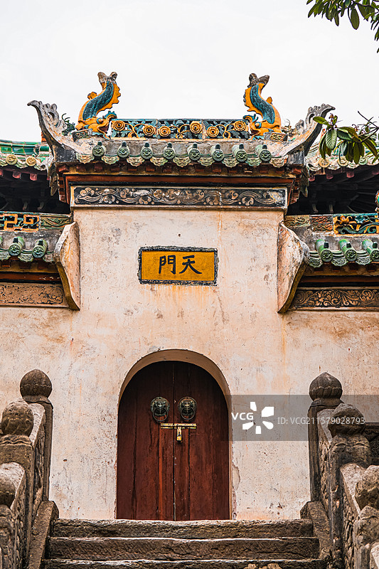荆州 开元观 天门 古建筑 中式建筑图片素材