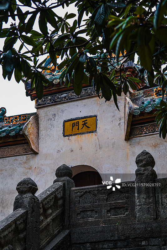 荆州 开元观 天门 古建筑 中式建筑图片素材