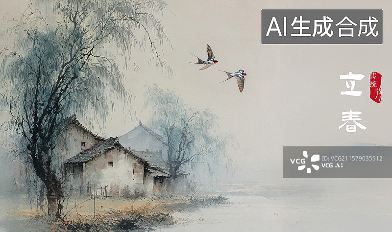 【AI数字艺术】一群人在田野里钓鱼图片素材