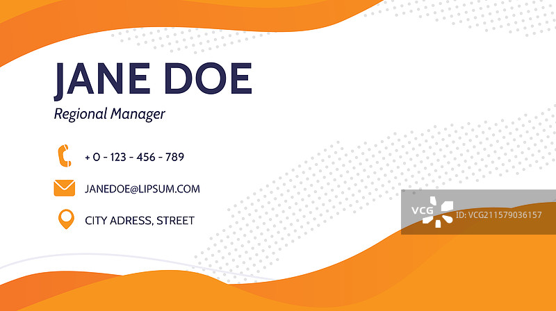 抽象商务名片模板图片素材