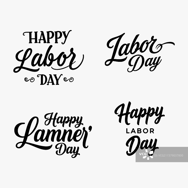 劳动节手绘字母图片素材