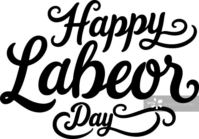 劳动节手绘字母图片素材