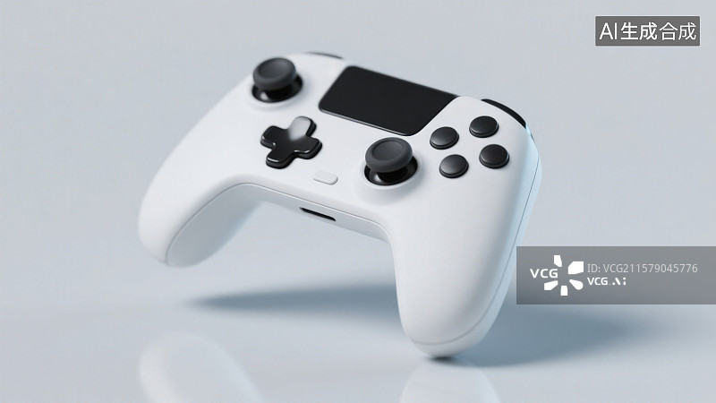 【AI数字艺术】3D渲染立体悬浮的游戏手柄图片素材