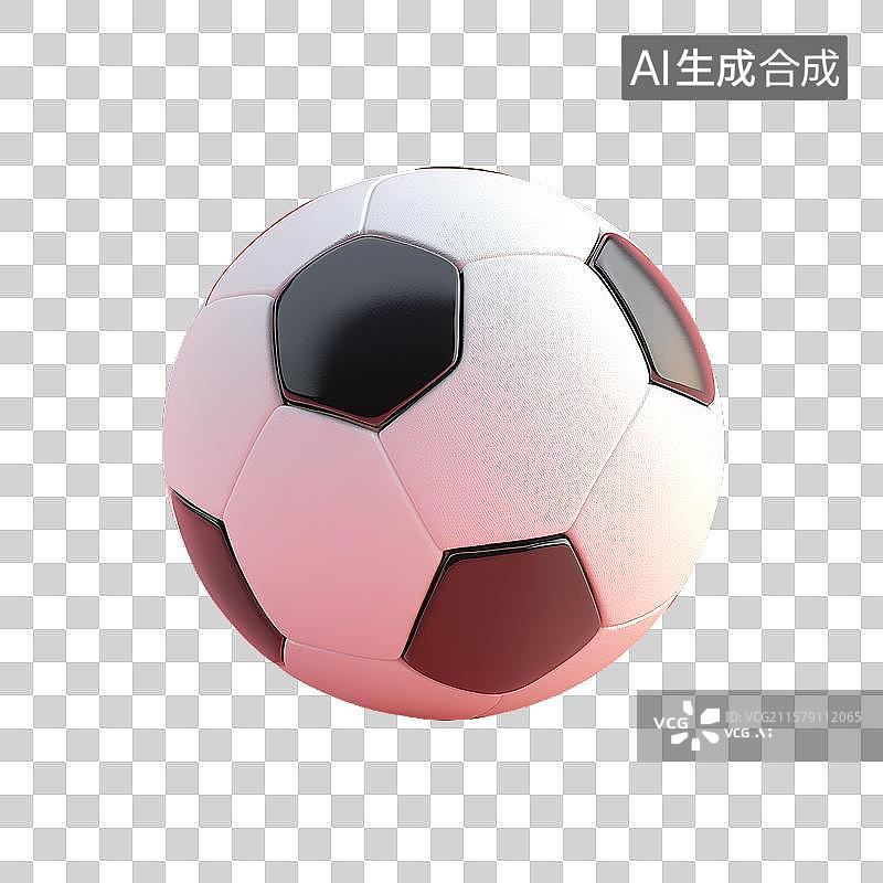 【AI数字艺术】经典黑白相间足球图片素材