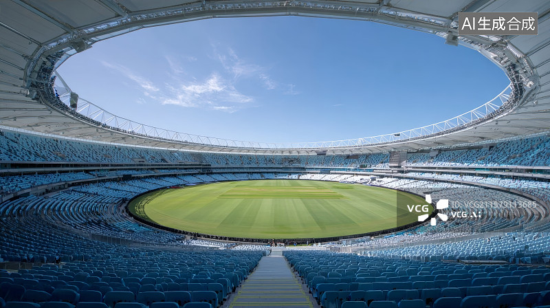 【AI数字艺术】奥运题材，体育场内的空座位，足球比赛，体育馆图片素材