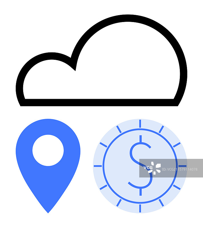 云存储位置跟踪与财务管理图片素材