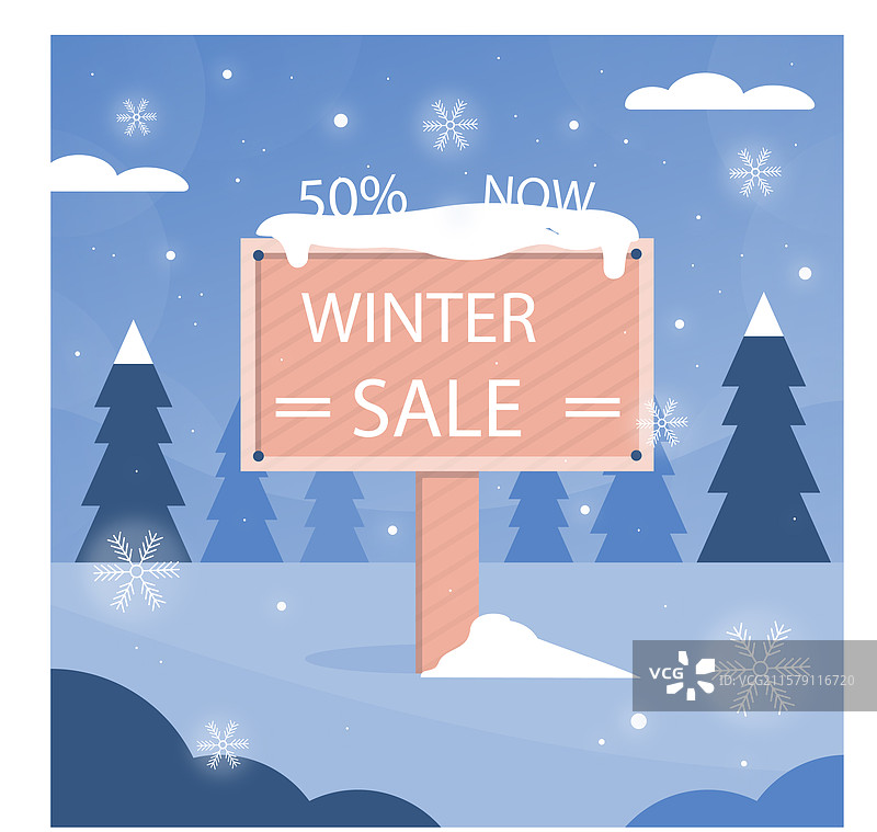 冬季促销背景图片素材