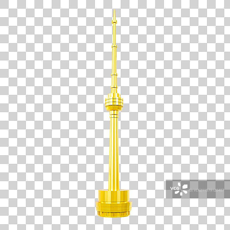 3D武汉城市地标建筑武汉龟山电视塔图片素材
