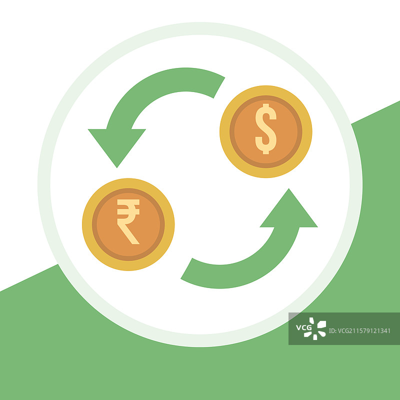 印度卢比货币兑换图片素材