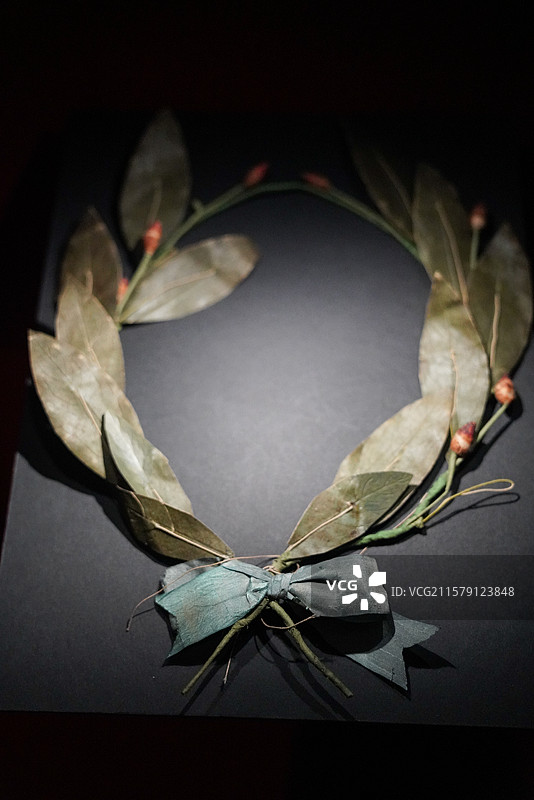 瑰宝启幕：法兰西喜剧院舞台珠宝臻藏”展览，L'ÉCOLE珠宝艺术中心 桂冠 塔尔玛图片素材