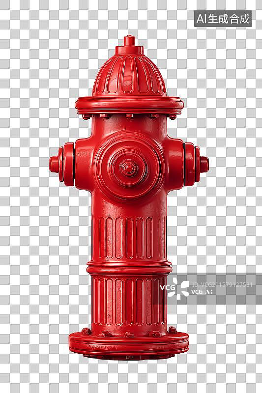 【AI数字艺术】红色消防栓图片素材