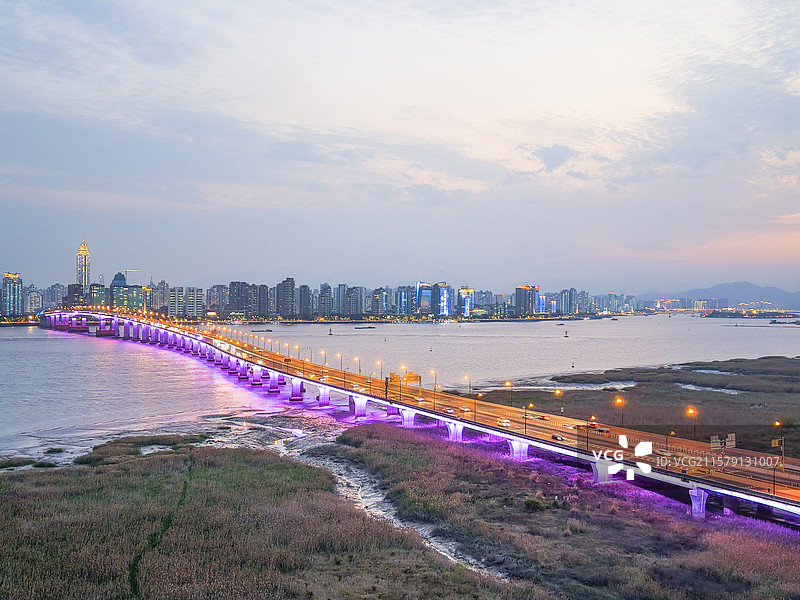温州瓯越大桥夜景高清 温州夜景 温州城市风光 温州 温州风光图片素材