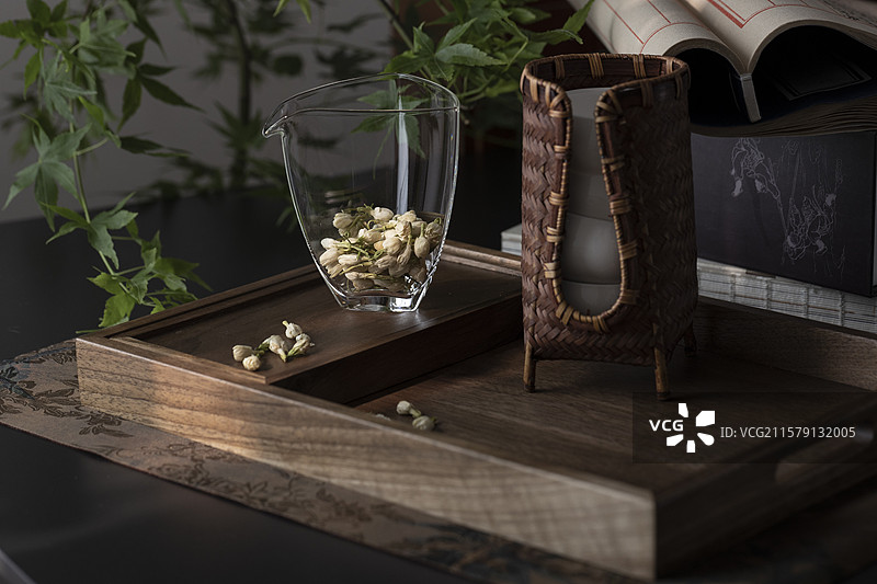 传统花茶：茉莉花图片素材