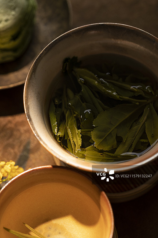 绿茶黄山毛峰图片素材