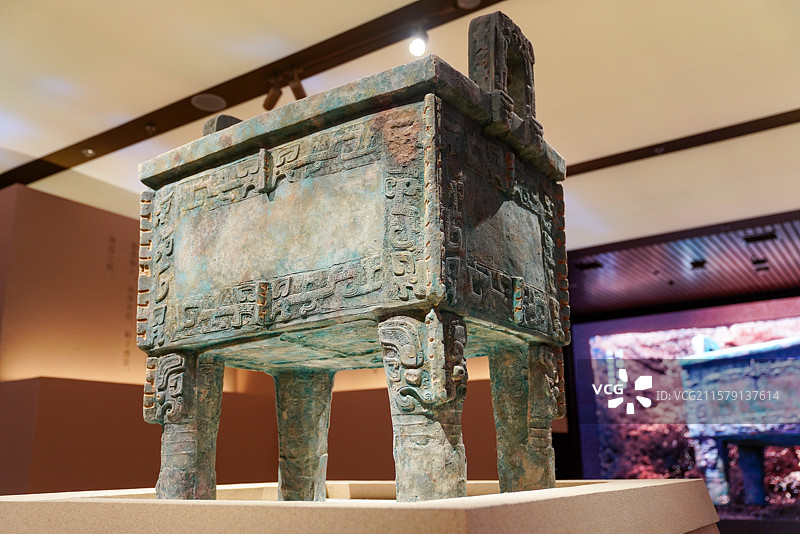 河南省 安阳市 殷墟博物馆 司母戊鼎图片素材