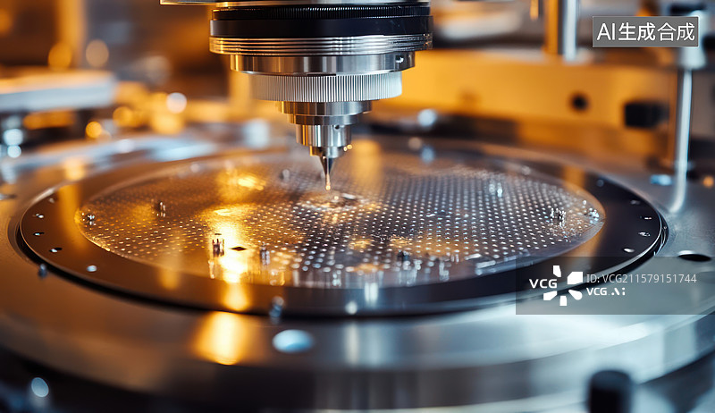 【AI数字艺术】半导体芯片精密制造过程图图片素材