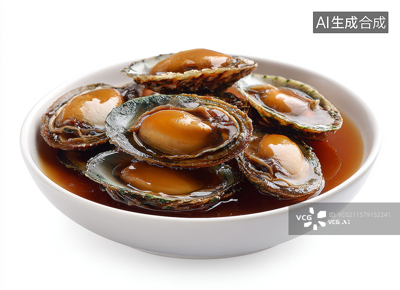 【AI数字艺术】鲍鱼炖汤美味佳肴图片素材