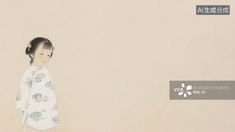 【AI数字艺术】水墨画左下图片素材