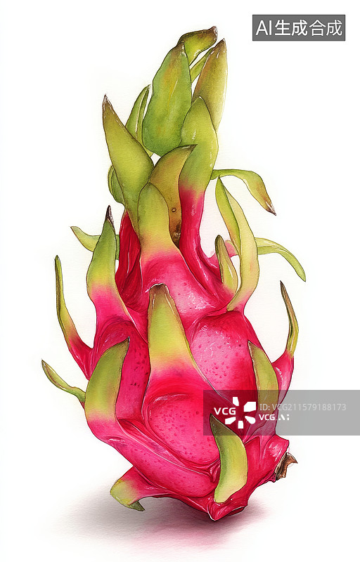 【AI数字艺术】色彩鲜艳的火龙果图片素材