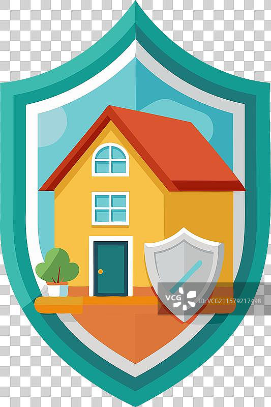 家庭保护盾牌图标图片素材