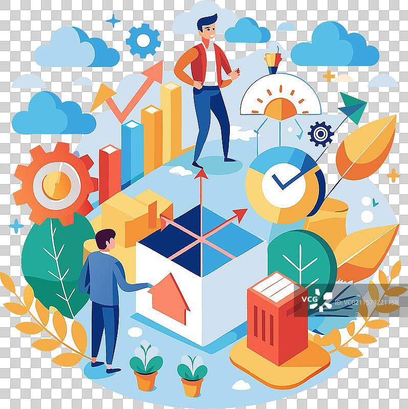 商业增长创新概念图片素材