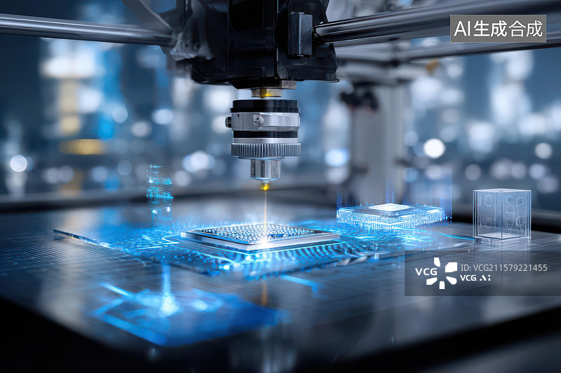 【AI数字艺术】先进设备芯片制造科技图图片素材