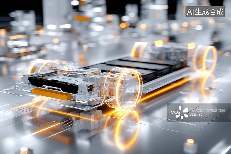 【AI数字艺术】未来科技透明汽车底盘概念图图片素材