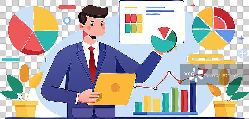 数据驱动的商业战略图片素材