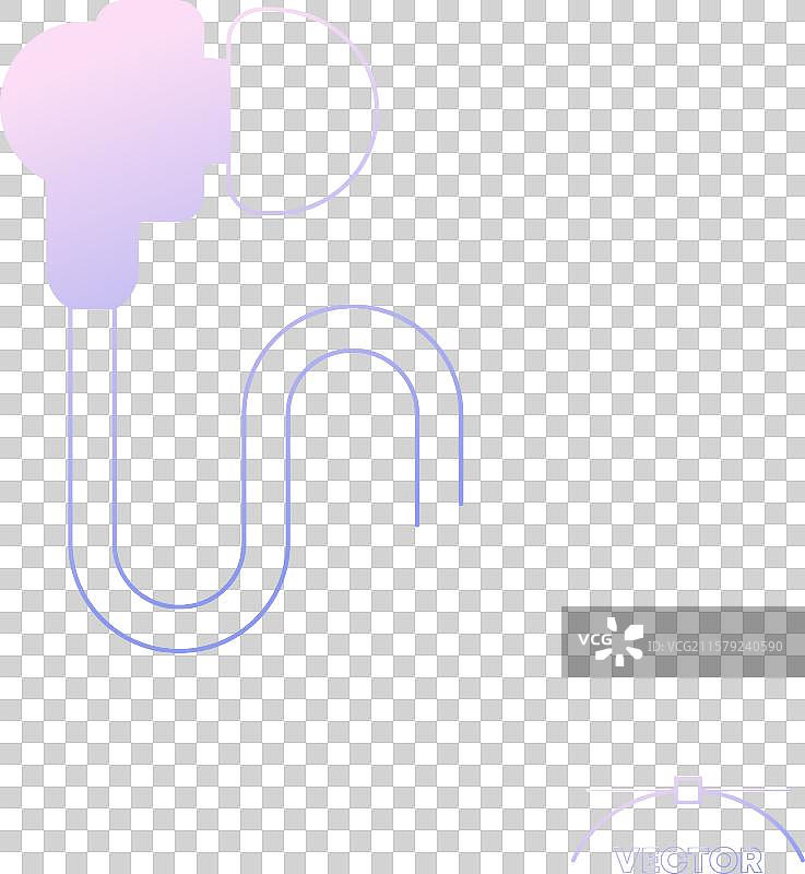 渐变耳塞耳机图标图片素材