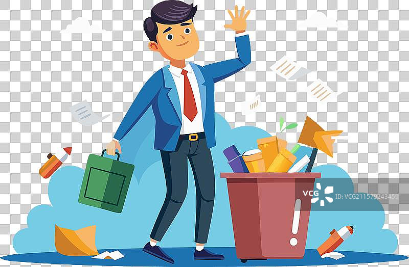 快乐的商人庆祝成功图片素材