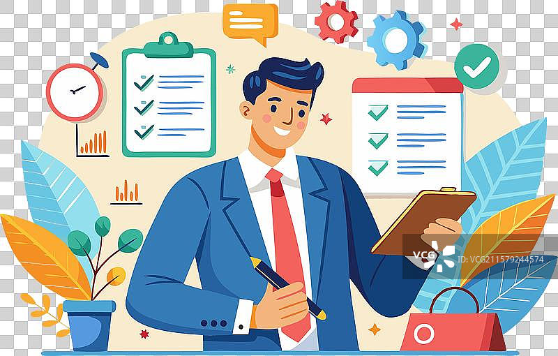 高效的商人管理任务图片素材