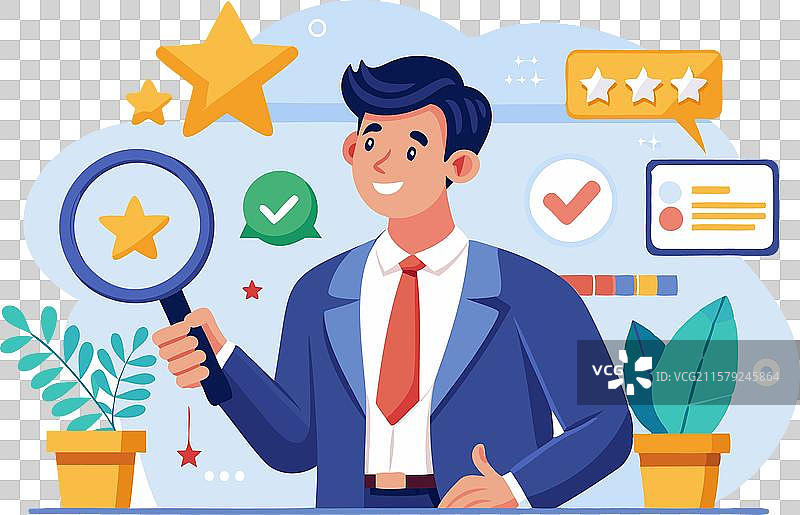 商业绩效评估图片素材