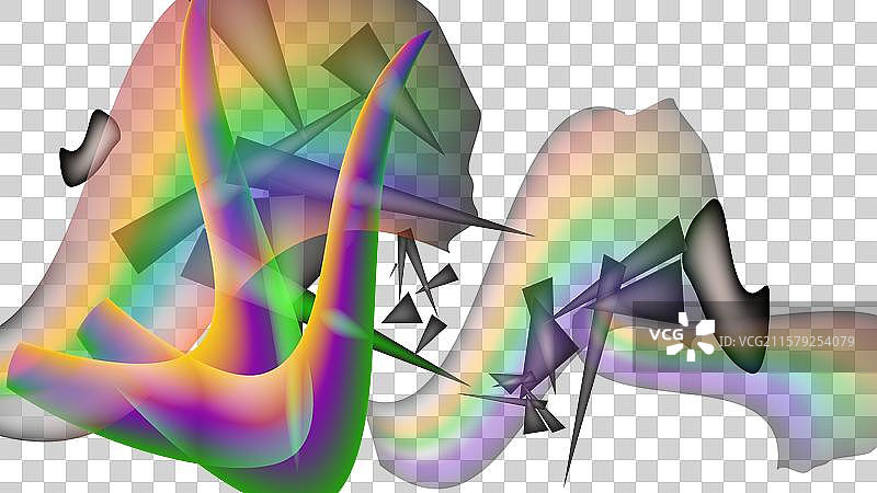 光棱闪光叠加折射图片素材