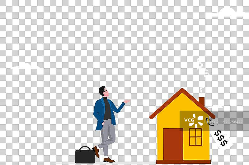 房屋投资房地产价格增长或图片素材