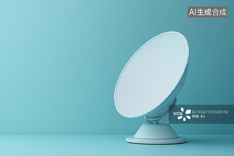 【AI数字艺术】简约风格的卫星天线模型图片素材