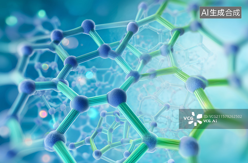 【AI数字艺术】纳米结构的微观视图图片素材