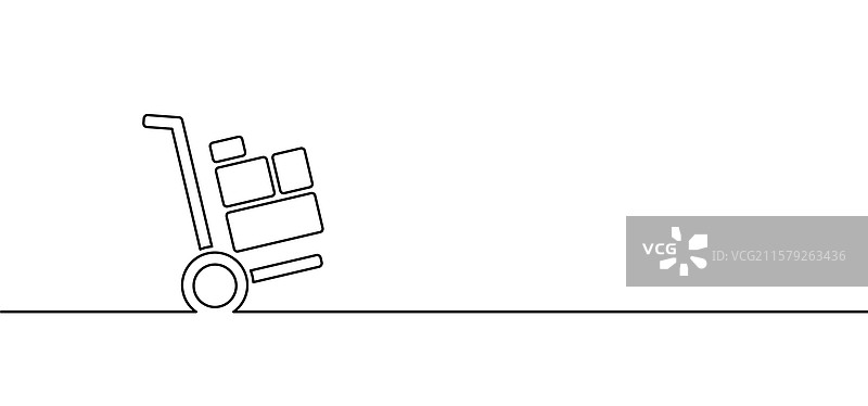 手推车或手动搬运车重物搬运图片素材
