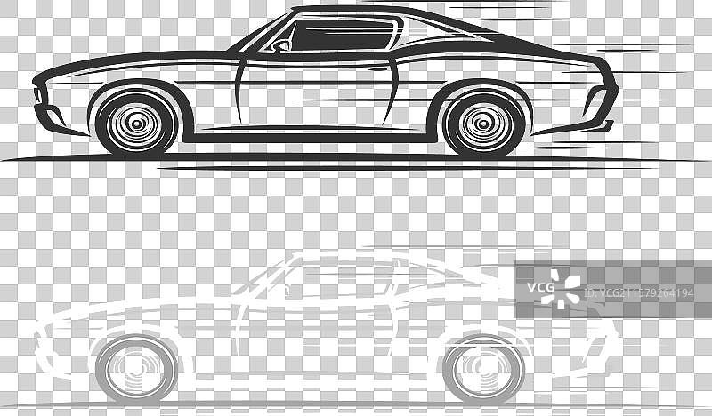 肌肉车的标志图片素材